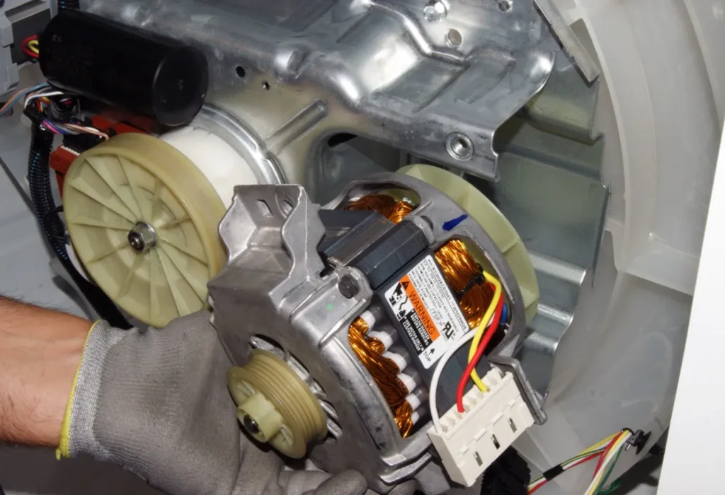 تعمیر و تعویض موتور ماشین لباسشویی هایسنس