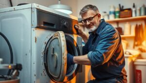 ماشین لباسشویی تکنوکیت قدیمی