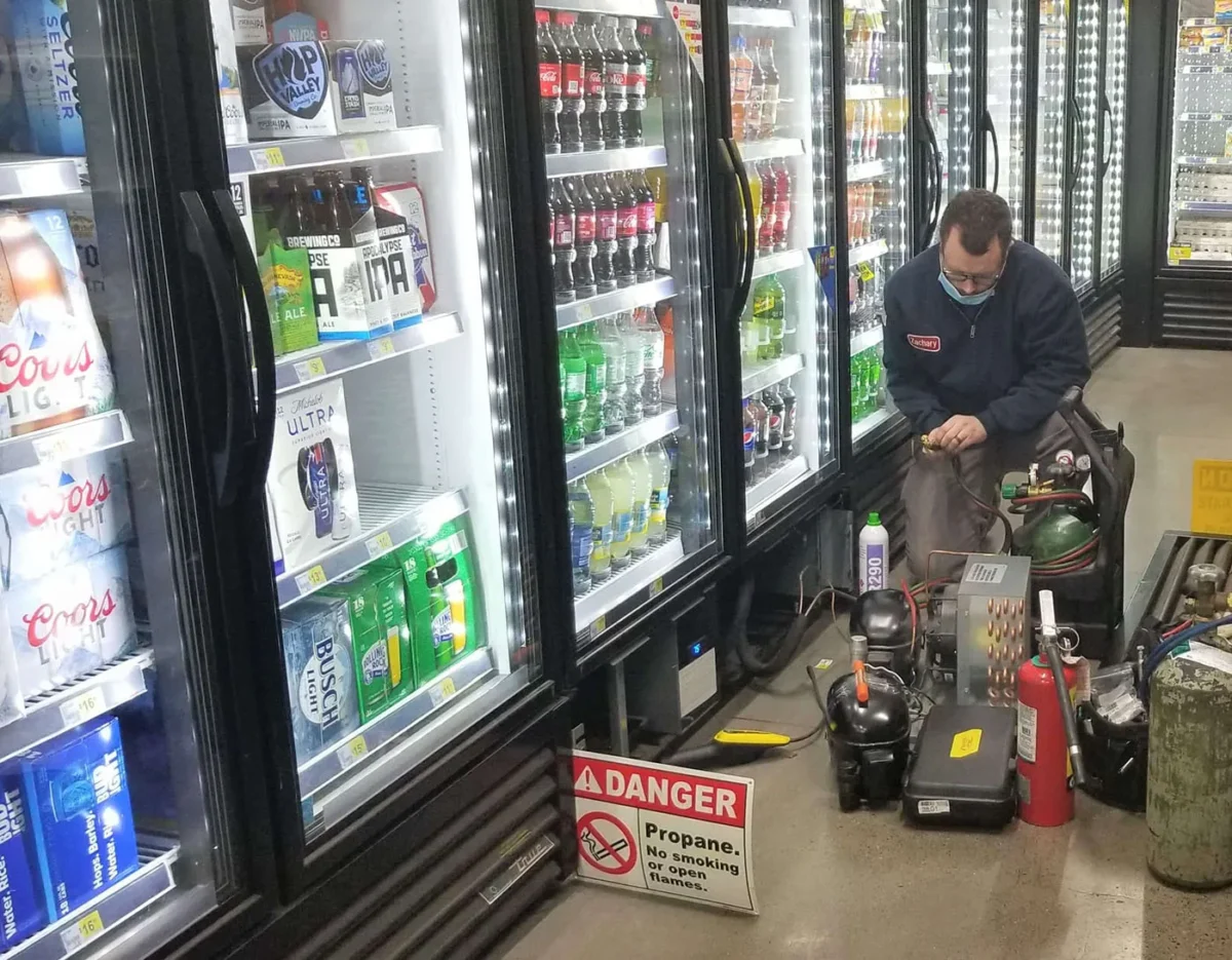 تعمیر یخچال ویترینی (سوپرمارکتی) در تهران