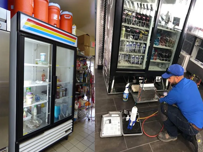 تعمیر یخچال ویترینی (سوپرمارکتی) در تهران